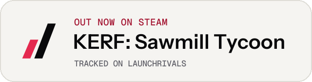 Light launch badge for KERF: Sawmill Tycoon