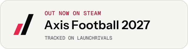 Light launch badge for Axis Football 2027