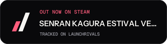 Dark launch badge for SENRAN KAGURA ESTIVAL VERSUS
