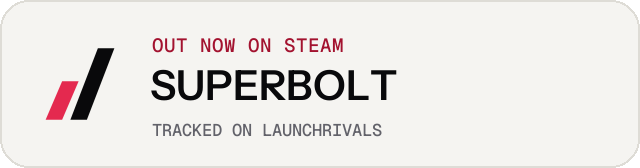 Light launch badge for SUPERBOLT