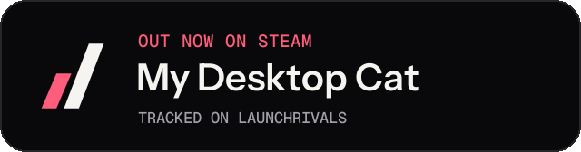 Dark launch badge for My Desktop Cat