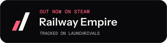 Dark launch badge for Railway Empire