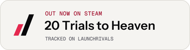 Light launch badge for 20 Trials to Heaven