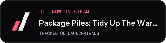 Dark launch badge for Package Piles: Tidy Up The Warehouse!