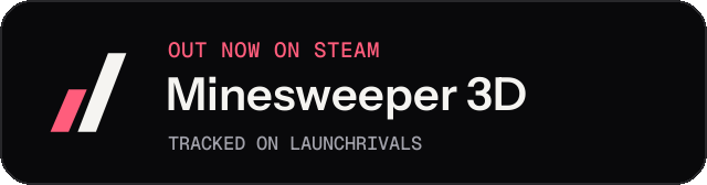Dark launch badge for Minesweeper 3D