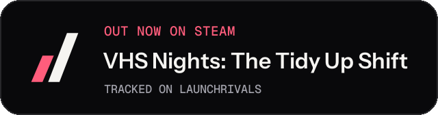Dark launch badge for VHS Nights: The Tidy Up Shift
