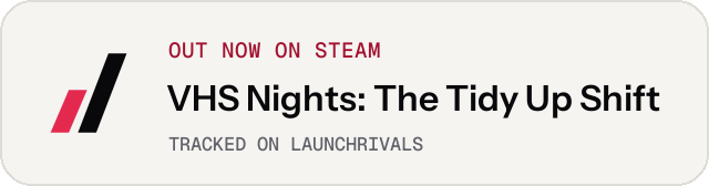 Light launch badge for VHS Nights: The Tidy Up Shift