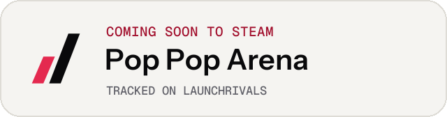 Light launch badge for Pop Pop Arena