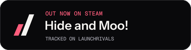Dark launch badge for Hide and Moo!