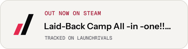 Light launch badge for Laid-Back Camp All -in -one!! Chill Time
