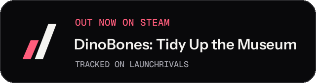 Dark launch badge for DinoBones: Tidy Up the Museum