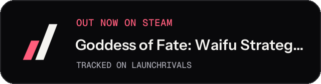 Dark launch badge for Goddess of Fate: Waifu Strategy RPG