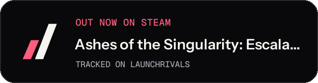 Dark launch badge for Ashes of the Singularity: Escalation