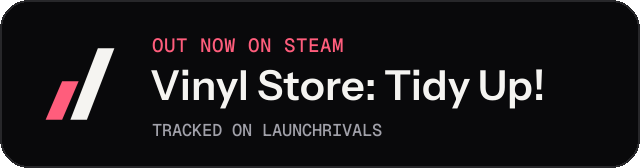 Dark launch badge for Vinyl Store: Tidy Up!