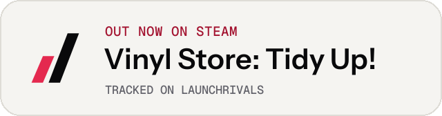 Light launch badge for Vinyl Store: Tidy Up!