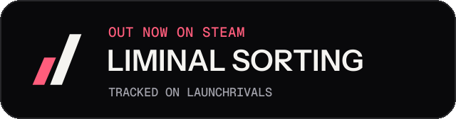 Dark launch badge for LIMINAL SORTING