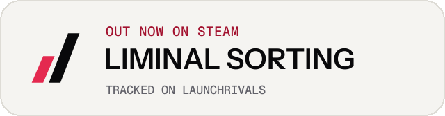 Light launch badge for LIMINAL SORTING