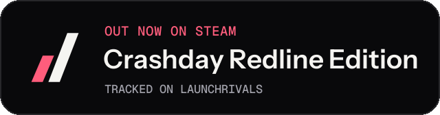 Dark launch badge for Crashday Redline Edition