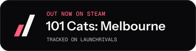 Dark launch badge for 101 Cats: Melbourne