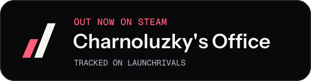Dark launch badge for Charnoluzky's Office