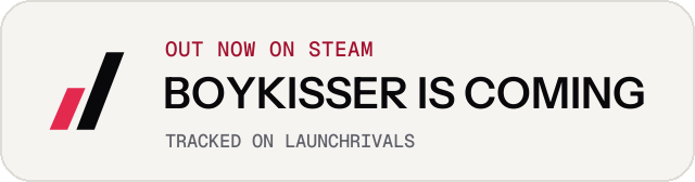 Light launch badge for BOYKISSER IS COMING