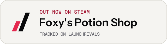 Light launch badge for Foxy's Potion Shop