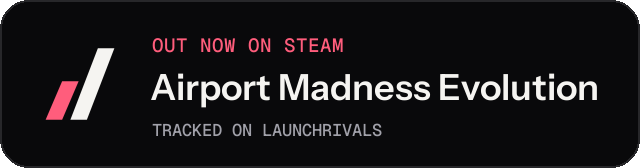 Dark launch badge for Airport Madness Evolution