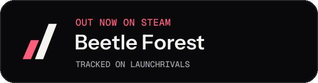 Dark launch badge for Beetle Forest