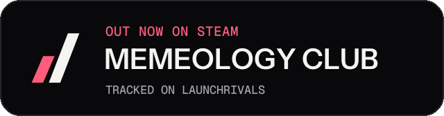 Dark launch badge for MEMEOLOGY CLUB