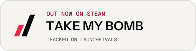Light launch badge for TAKE MY BOMB