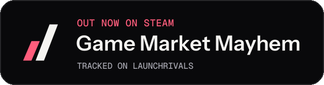 Dark launch badge for Game Market Mayhem