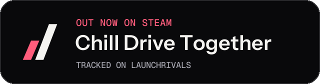 Dark launch badge for Chill Drive Together