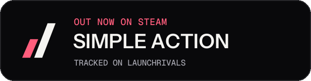 Dark launch badge for SIMPLE ACTION