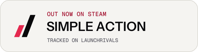 Light launch badge for SIMPLE ACTION