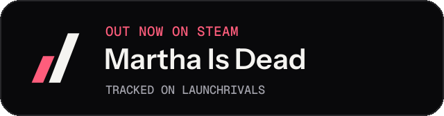 Dark launch badge for Martha Is Dead