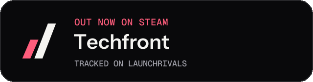 Dark launch badge for Techfront