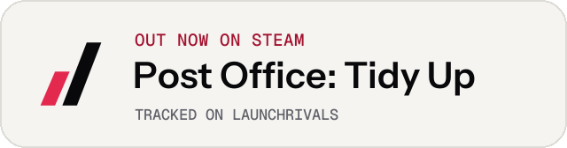 Light launch badge for Post Office: Tidy Up