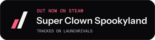 Dark launch badge for Super Clown Spookyland