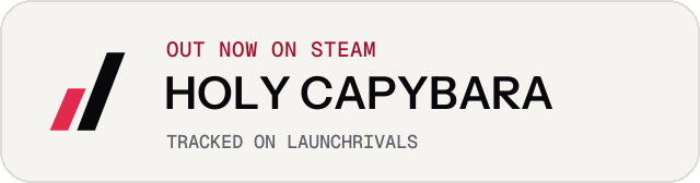 Light launch badge for HOLY CAPYBARA