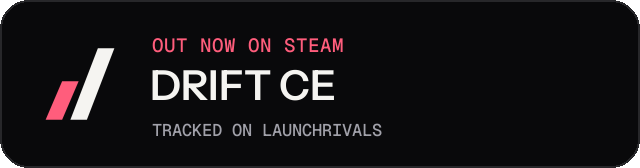 Dark launch badge for DRIFT CE