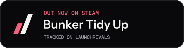 Dark launch badge for Bunker Tidy Up