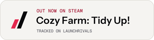 Light launch badge for Cozy Farm: Tidy Up!
