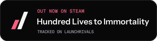 Dark launch badge for Hundred Lives to Immortality