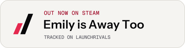 Light launch badge for Emily is Away Too