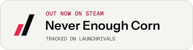 Light launch badge for Never Enough Corn