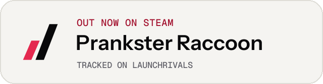 Light launch badge for Prankster Raccoon
