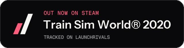 Dark launch badge for Train Sim World® 2020