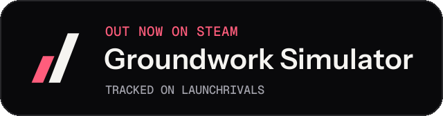 Dark launch badge for Groundwork Simulator