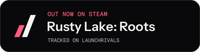 Dark launch badge for Rusty Lake: Roots