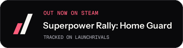 Dark launch badge for Superpower Rally: Home Guard